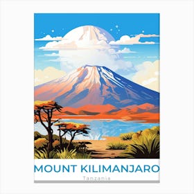 Tanzania Mount Kilimanjaro Travel 3 Canvas Print