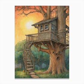 Treehouse Canvas Print