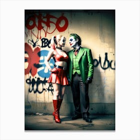 Joker And Batman 1 Canvas Print