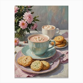 Hot Chocolate And Cookies Canvas Print