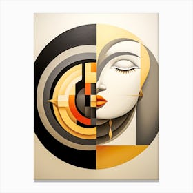 Abstract Illustration Of A Woman And The Cosmos 7 Canvas Print