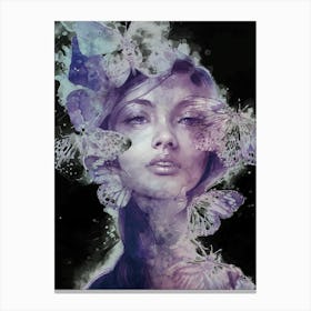 Butterfly Girl Canvas Print