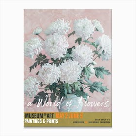 A World Of Flowers, Van Gogh Exhibition Chrysanthemum 4 Canvas Print