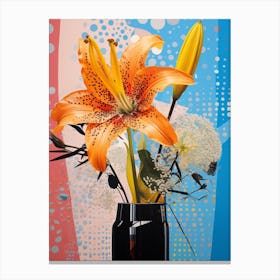 Surreal Florals Daffodil 4 Flower Painting Canvas Print