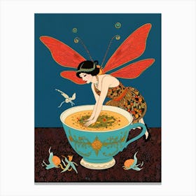 Fairy In A Cup Canvas Print