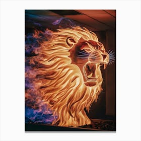Fire Lion 4 Canvas Print