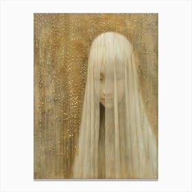 Girl With Long Hair 6 Canvas Print