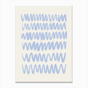 Waves Blue Canvas Print