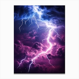 Lightning In The Sky 11 Canvas Print