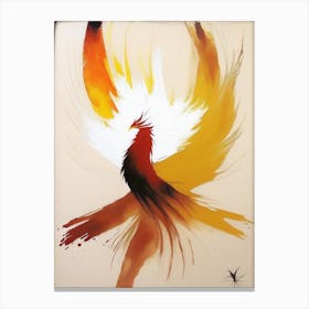 Phoenix Symbol 1, Abstract Painting Canvas Print