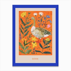 Spring Birds Poster Goose 5 Canvas Print
