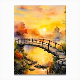 Japanese Bridge Canvas Print