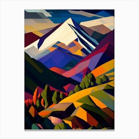 Tongariro National Park New Zealand Cubo Futuristic Canvas Print