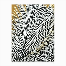 Acropora Austera Ii Linocut Canvas Print