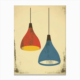 Two Hanging Lamps Canvas Print