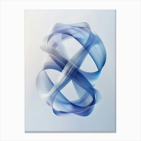 Poster Blue Curves 1 Canvas Print