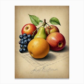 Fruit And Berries 1 Canvas Print