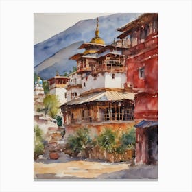 Thiksey Monastery 2 Canvas Print