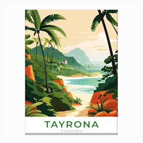 Colombia Tayrona Travel Canvas Print