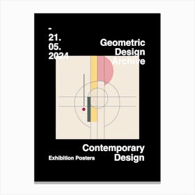 Geometric Design Archive Poster 39 Canvas Print