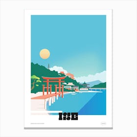 Ise Japan 1 Colourful Travel Poster Canvas Print