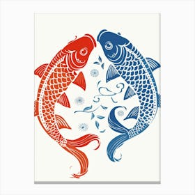 Chinese Koi Fish 1 Canvas Print