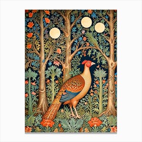 William Morris Pheasant In The Woods 2 Canvas Print