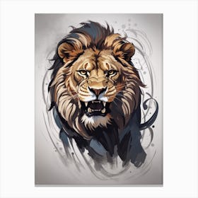 Lion Head Canvas Print