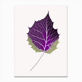 Grape Leaf Abstract 2 Canvas Print