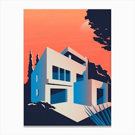 House On A Hill Canvas Print