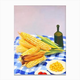 Corn 2 Tablescape vegetable Canvas Print