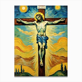 Jesus On The Cross 5 Canvas Print