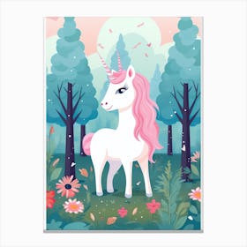 Unicorn In The Forest 1 Canvas Print