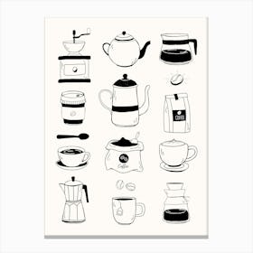 Coffee Lover Poster Canvas Print