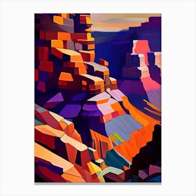 Grand Canyon National Park United States Of America Cubo Futuristic Canvas Print