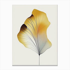 Ginkgo Leaf Abstract 5 Canvas Print