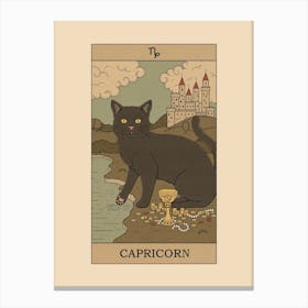 Capricorn Cat Canvas Print