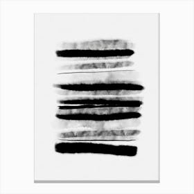 Black And White Stripes Canvas Print