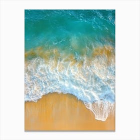 Aerial View Of The Beach 6 Canvas Print