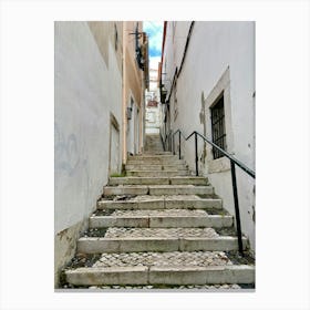 Stairs In Lisbon Canvas Print