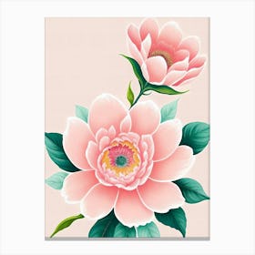 Peony Flower Canvas Print