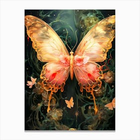 Floral Fantasy Butterfly Canvas Print