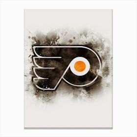 Philadelphia Flyers Watercolor Canvas Print