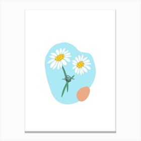 Lawn Daisy Flower Canvas Print
