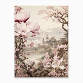 Magnolia Victorian Style 1 Canvas Print