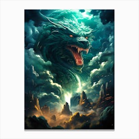 Dragon In The Sky 6 Canvas Print