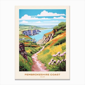 Pembrokeshire Coast Wales 2 Hike Poster Canvas Print