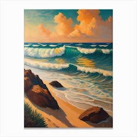 Sunset Beach Canvas Print