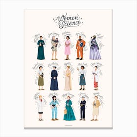 Women Of Science Canvas Print