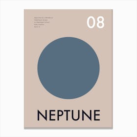 Neptune Planet Galactic Canvas Print